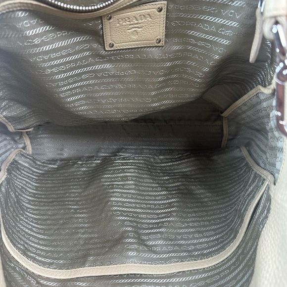 PRADA VITELLO DAINO pebbled leather two way bag - Picture 11 of 13